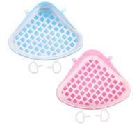 POPETPOP 2pcs Hamster Potty Plastic Pet Toilet Training Small Animals Anti-leak Litter Box for Home Use