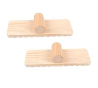 POPETPOP 2Pcs Hamster Wooden Seesaw Small Pet Chew for Hamsters Guinea Pigs and Dwarf Rodents Pet Cage Activity Natural Wood Material