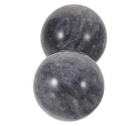 POPETPOP 2pcs Hand Exercise Palm Massage Balls 25mm Jade Stone Weighted Baoding Balls for Grip Strength Training and Enhancing Finger Dexterity, for Office and Travel Use
