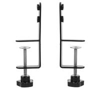 POPETPOP 2pcs Heavy Duty Over The Table Rod Stand with Universal C Clamp, Desktop Pegboard Mounting Clamps for Office and Workshop Organization