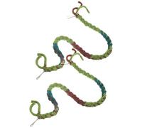 POPETPOP 2pcs Hermit Crab Climbing Reptile Vine Hanging Decor Simulation Vine for Terrarium Habitat and Lizard Climbing Supply