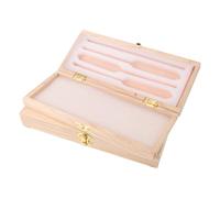 POPETPOP 2pcs Hydrometer Storage Box Wooden Hydrometer Case with Sponge Insert Iron and Wooden Box Protective Case for Alcoholmeter Measuring Tool Home Brewing Winemaking