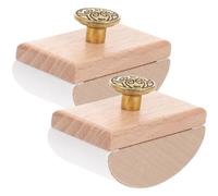 POPETPOP 2Pcs Ink Absorber Desk Blotter Wooden Rocker Blotting Paper Quick Drying Tool Suitable for Business Units and Schools