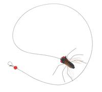 POPETPOP 2pcs Interactive Cat Refill Feather Wand Replacement Heads Mimicking Insect Shape Plastic Material for Indoor Cats and Kittens Home Entertainment and Agility Improvement