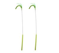 POPETPOP 2pcs Interactive Cat Teaser Kit Dog Tail Design for Indoor Play Lightweight for Households Enriching Cat Activity and Fun