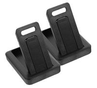 POPETPOP 2pcs Laptop Cooling Holder Laptop Feet Invisible Stand Black Plastic Silicone Glue Ergonomic Support for Cafés and Homes