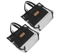 POPETPOP 2pcs Lightweight Black Mesh Swimming Bag with Spacious Versatility and Multi-Functional Compartments, Made of High-Strength Polyester and Tear-Resistant Mesh, for Travel and Dorm