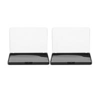 POPETPOP 2pcs Magnetic Makeup Palettes Plastic Empty Eyeshadow Blush Cream Storage Containers with Sl lack Design for Travel and DIY Cosmetics