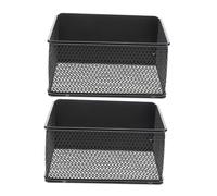 POPETPOP 2pcs Magnetic Spice Rack for Fridge Side Storage Baskets Kitchen Organiser