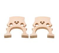 POPETPOP 2pcs Maple Cello Bridge Parts for Professional Cello Players, Easy to Carry and Shape, Beige Wood Accessories Suitable for Learning and Portable Bag Storage
