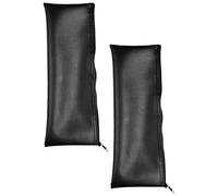 POPETPOP 2pcs Mic Storage Bag with Zippered Pu Material, Easy to Carry and Clean, Wired Microphone Storage Case for Portable Music Equipment, Suitable for Stage and Home Use