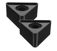 POPETPOP 2pcs Microphone Logo Cover for Conference Microphone Desk Top Stand Interview Mic Flag Tabletop Adapter Precision Design Lightweight