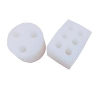 POPETPOP 2pcs Mini Taper Spiral Cylinder Candle Molds Silicone Mold for DIY Wax Birthday Cake Decor Plaster Resin Crafts