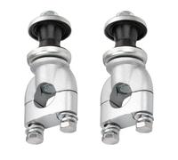 POPETPOP 2pcs Motorcycle Handlebar Riser Clamps Alloy Handlebar Risers with Rubber Pads for Adjustable Height and Reduced Fatigue