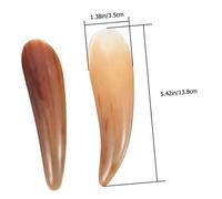 POPETPOP 2Pcs Ox Horn Massage Scrapers Durable Wear Resistant Home Scraping Tools for Neck Shoulder and Facial Blood Flow Improvement Portable Multi Function Relief