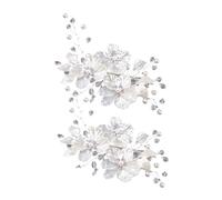 POPETPOP 2pcs Pearl Flower Hair Comb Bridal Wedding Hair Pins Decorative Jewelry Accessories for Bride Women
