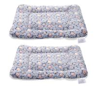 POPETPOP 2pcs Pet Floor Blanket for Dogs and Cats, Thickened Flannel and Berber Fleece Cushion Providing Comfortable Sleeping Environment and Warm Touch, Suitable for Car Seat and Sofa