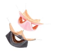 POPETPOP 2pcs Pet Hammock Chinchilla Hammock Guinea Pig Bed Warm Hamster Hideout Hanging Cage Winter Comfort for Small Animals