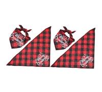 POPETPOP 2pcs Pet Supplies Washable Dog Scarf Bandana Xmas Decorative Bandana Dog Collar Accessory