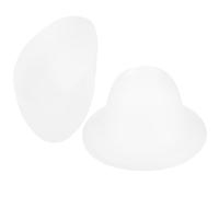 POPETPOP 2Pcs Plastic Horseshoe Lamp Shade Replacement, 42Mm Middle Hole, White Desk Lamp Cover for Bedside and Camping Lights