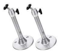 POPETPOP 2pcs Projector Ceiling Mount Bracket Sturdy Aluminum Alloy Wall Projector Stand Elegant Design for Optimal Projection Angle Easy Installation