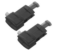 POPETPOP 2pcs PVC Telescopic Luggage Handle Replacement with Metal Buckle Lock Clips for Suitcase Repair and Extended Travel Use