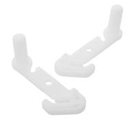 POPETPOP 2pcs Refrigerator Door Holder Hook Set, Heavy Duty Plastic Latch Stop Buckle for Left Right Fridge Hinge Replacement, Suitable for Camper, Freezer Hotel Fridge Maintenance