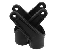 POPETPOP 2pcs Replacement Wheelchair Caster Fork for 6 Inch Front Wheels with Reinforced Fixed Bracket and Silent Bearing Design, Sturdy Pa Material with 30% Glass Fiber, for Home