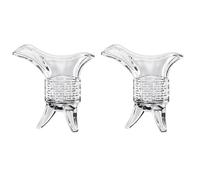 POPETPOP 2pcs Retro Artificial Glass Cups Curved Shape Mouth, Crack Proof and Explosion Proof Spirit Drinking Cups for Daily Use and Party