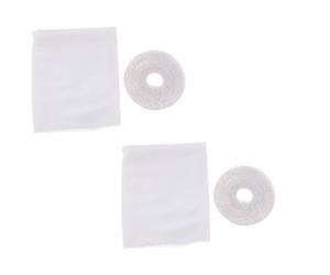 POPETPOP 2pcs Self-Adhesive Window Screen Mesh with Strong Sticky Tape, Polyester Tiny Hole Mesh Curtain for Home and Reading Room, Easy DIY Mosquito Net for Windows