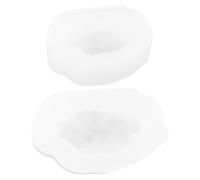 POPETPOP 2pcs Silicone Epoxy Molds, Crystal Cluster Silicone Mold for Resin Casting, White Flexible High Precision Replication, Jewellery Casting and Craft Projects