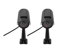 POPETPOP 2pcs Simulation Monitoring Dummy Security Outdoor Indoor Shop Office Garage Light Function for Home