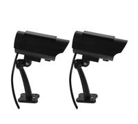 POPETPOP 2pcs Simulation Monitoring Security Dummy Realistic Cameras for Outdoor Indoor Use Solar-powered Light Function for Shop Office Garage Scenario