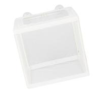 POPETPOP 2pcs Small Fish Breeding Incubator Box with Suction Cups Aquarium Hatchery Tank for Tropical Fish Separation 16.2×14×15.3cm Random Color