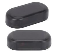 POPETPOP 2pcs Solar Powered Car Alarm Light with LED Warning Lamp, Black Plastic Material, USB Charging, Practical Anti-theft Security Light for Vehicle Interior
