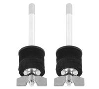 POPETPOP 2pcs Splash Cymbal Holder Mount Extension for Drum Set, Alloy Material with Double Layer Structure and Felt Pads, Height-raising Design for Stable Foundation, for Performing