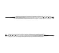 POPETPOP 2pcs Stainless Steel Ear Point Acupressure Pen Auricular Point Probe for Facial Reflexology and Acupuncture Therapy in Alternative Medicine