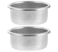 POPETPOP 2pcs Stainless Steel Espresso Machine Filter Basket for Coffee Maker, 54mm Metal Filter Basket with Universal Compatibility and Rapid Espresso Preparation, for Home and Busy