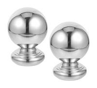 POPETPOP 2pcs Stainless Steel Handrail Balls for Stairs Sturdy Protective Barrier, 38mm Decorative Stair Railing Finials Suitable for Indoor and Outdoor Use, Stylish Hand Rail Decoration