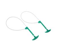 POPETPOP 2pcs Stainless Steel Pig Catcher Pole and Animal Control Holder with Switch for Livestock Handling on Farm and Ranch - Heavy Duty Catch Tool for Pigs, Dogs, and Goats