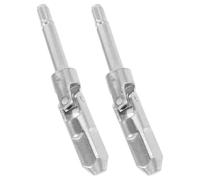 POPETPOP 2pcs Trailer Jack Part U-joint Horizontal Venting Universal Head with Dual Pump Design Steel Ball Oil Seal Components Heavy Duty Iron Material for Jack and Hydraulic Cylinder