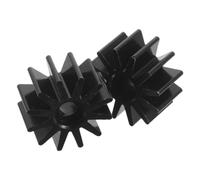 POPETPOP 2pcs Tweeter Heatsink 20 Core Gear-shaped Cooling Fin, High Thermal Conductivity Plastic Speaker Heat Dissipation Accessory for Studio and Competition Setups