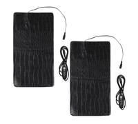 POPETPOP 2pcs Usb Adjustable Temperature Pet Heating Pad for Dogs and Cats 33x18cm Crocodile Pattern for Small Animals and Reptiles Usb Powered Heating Mat