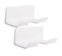 POPETPOP 2pcs Wall Mount Hair Dryer Rack Bathroom Organizer Holder Stylish Storage for Bedroom Makeup Barbershop