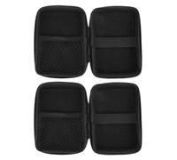 POPETPOP 2pcs Waterproof Compact Travel Cable Organizer Bag, Shockproof Portable Cord and Wire Storage Case for Electronics Accessories Black