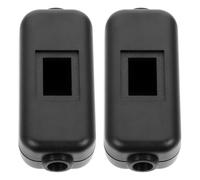 POPETPOP 2pcs Waterproof Inline Rocker Switch Shell Ip65 Lamp Control Case Dust Oil Resistant Electrical Box Cover for Outdoor Appliance Use