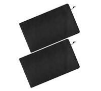 POPETPOP 2pcs Waterproof Outdoor Speaker Cover in Black 210d Oxford Cloth Dustproof and UV Resistant Features, Suitable for Large Powered Speakers on Stand for Camping and Travel