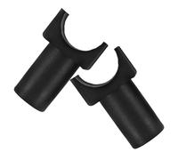 POPETPOP 2pcs Wheelchair Sliding Rail Replacement U-Shaped Seat Rail Guide Plastic Clamp Blocks Black Sturdy Parts for Drive Wheelchair Accessories Suitable for Transport and Daily Use