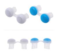 POPETPOP 2pcs White Nose Breath Apparatus Nasal Device Made of Silica Gel Abs with Comfortable Fit and Breathing Improvement, Includes Portable Case for Sleep and Snoring Relief
