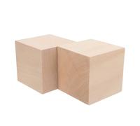 POPETPOP 2pcs Wood Carving Blocks Basswood Carving Blocks for Professionals and Experts Resistant to Splitting Retain Shape Natural Unfinished Wood for Handmade Projects and Holidays